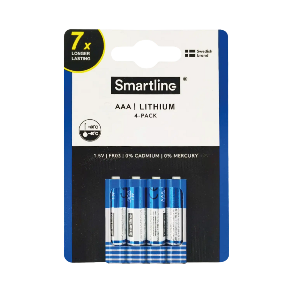 Litium AAA-batterier (4-PACK)