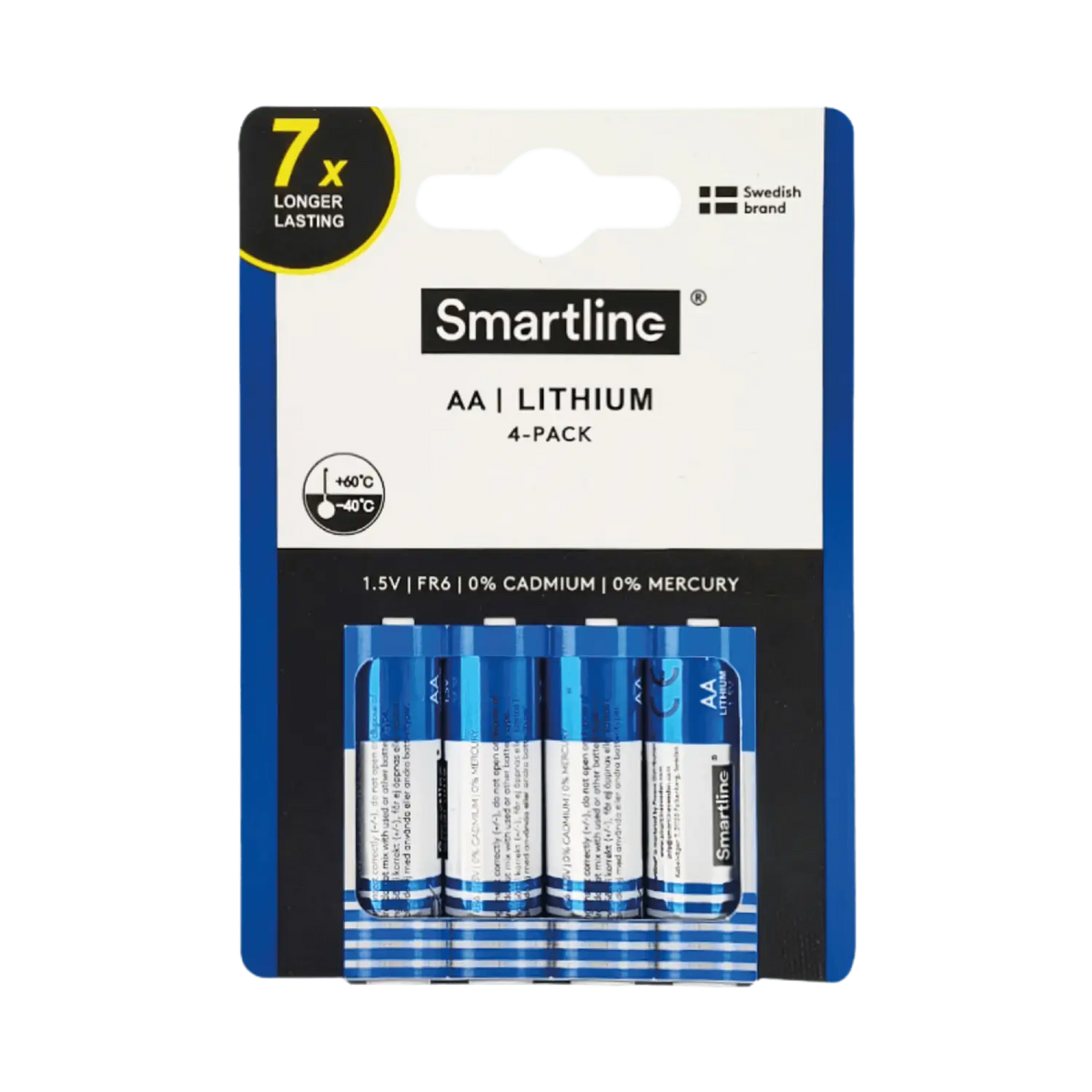 Litium AA-batterier (4-PACK)