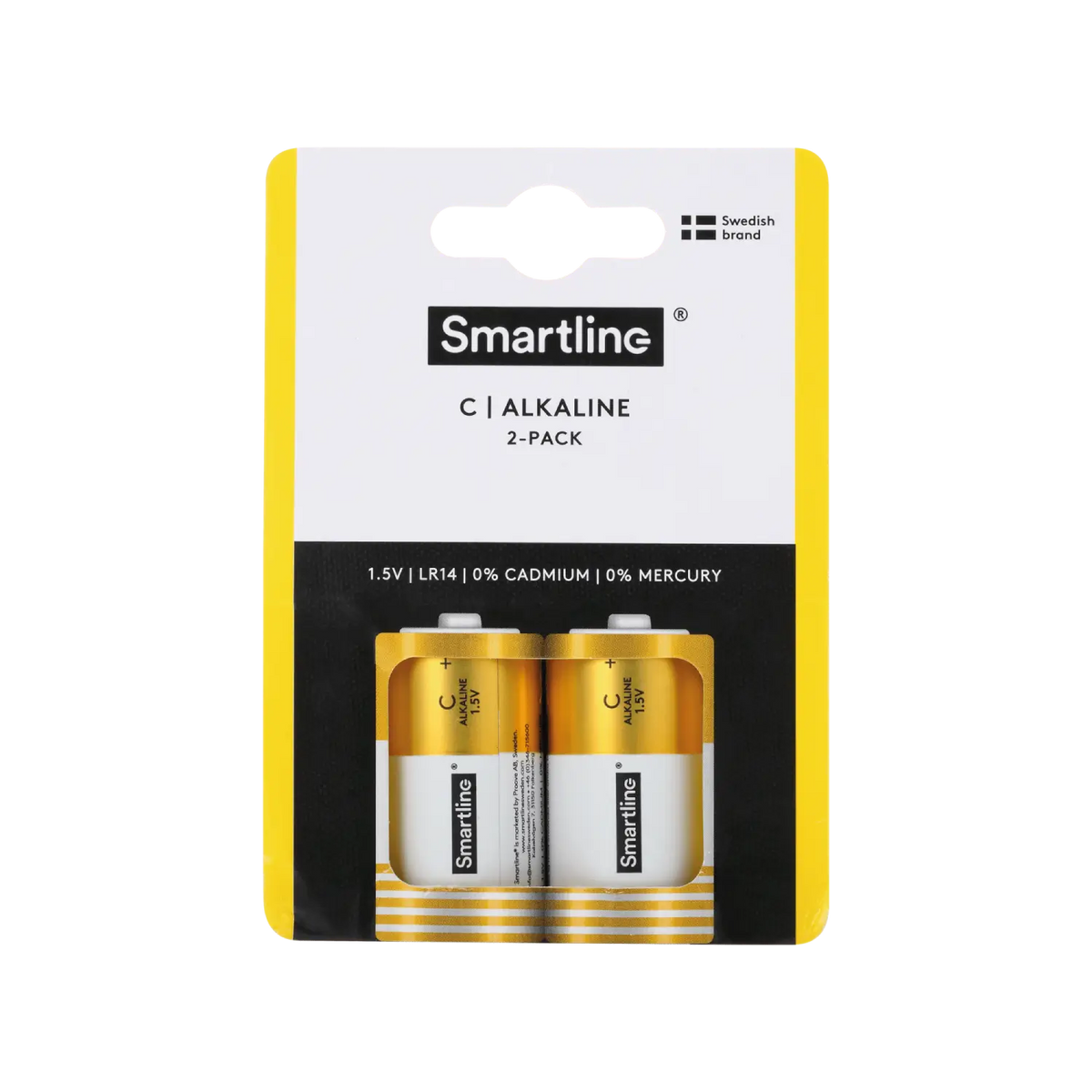 Alkaline C-batterier (2-PACK)