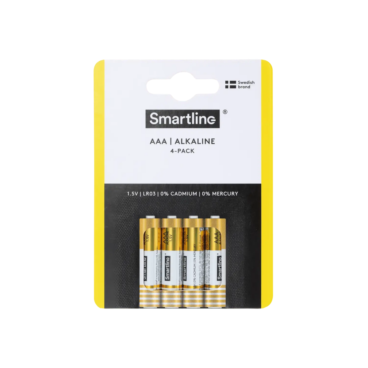 Alkaliska AAA-batterier (4-PACK)