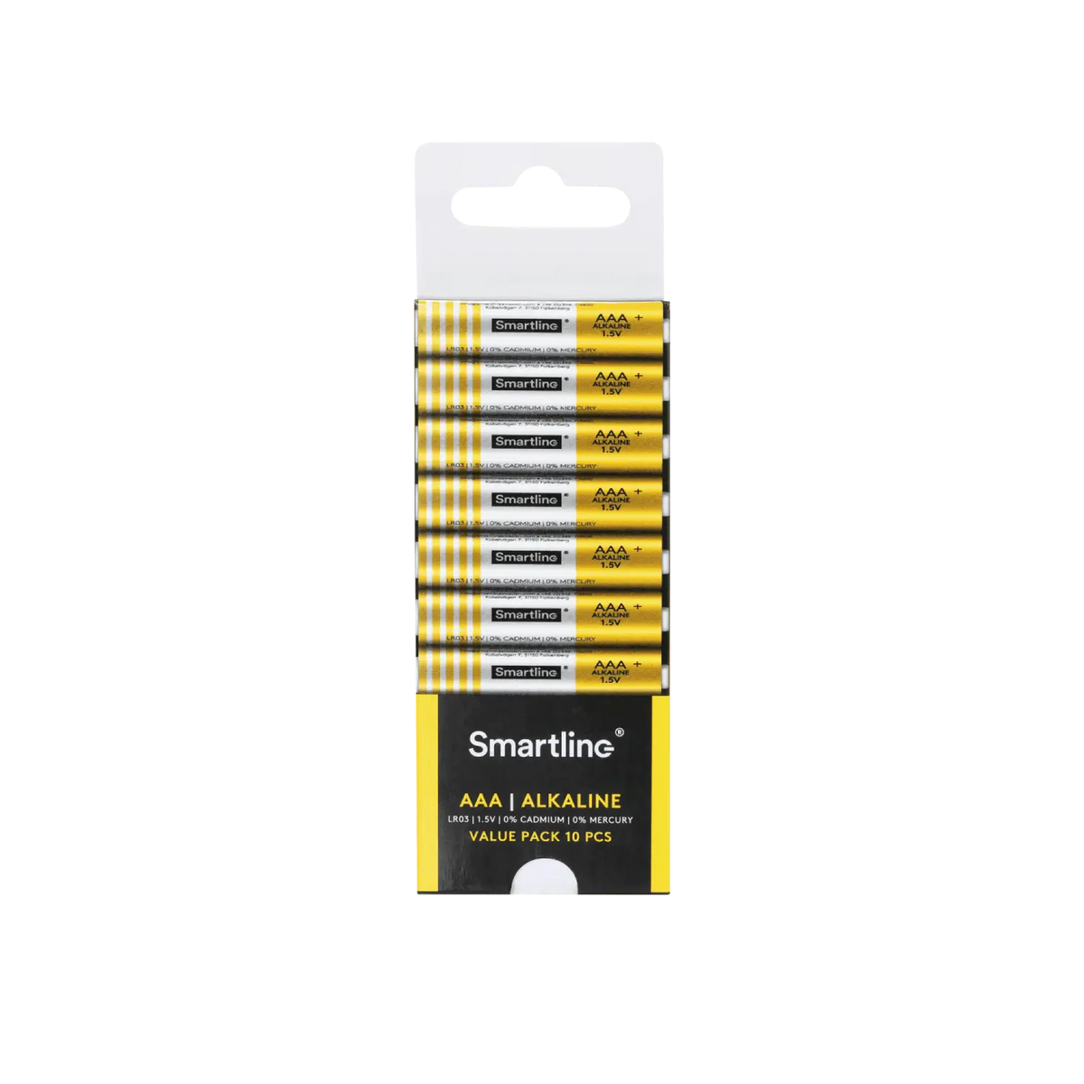 Alkaliska AAA-batterier (10-PACK)