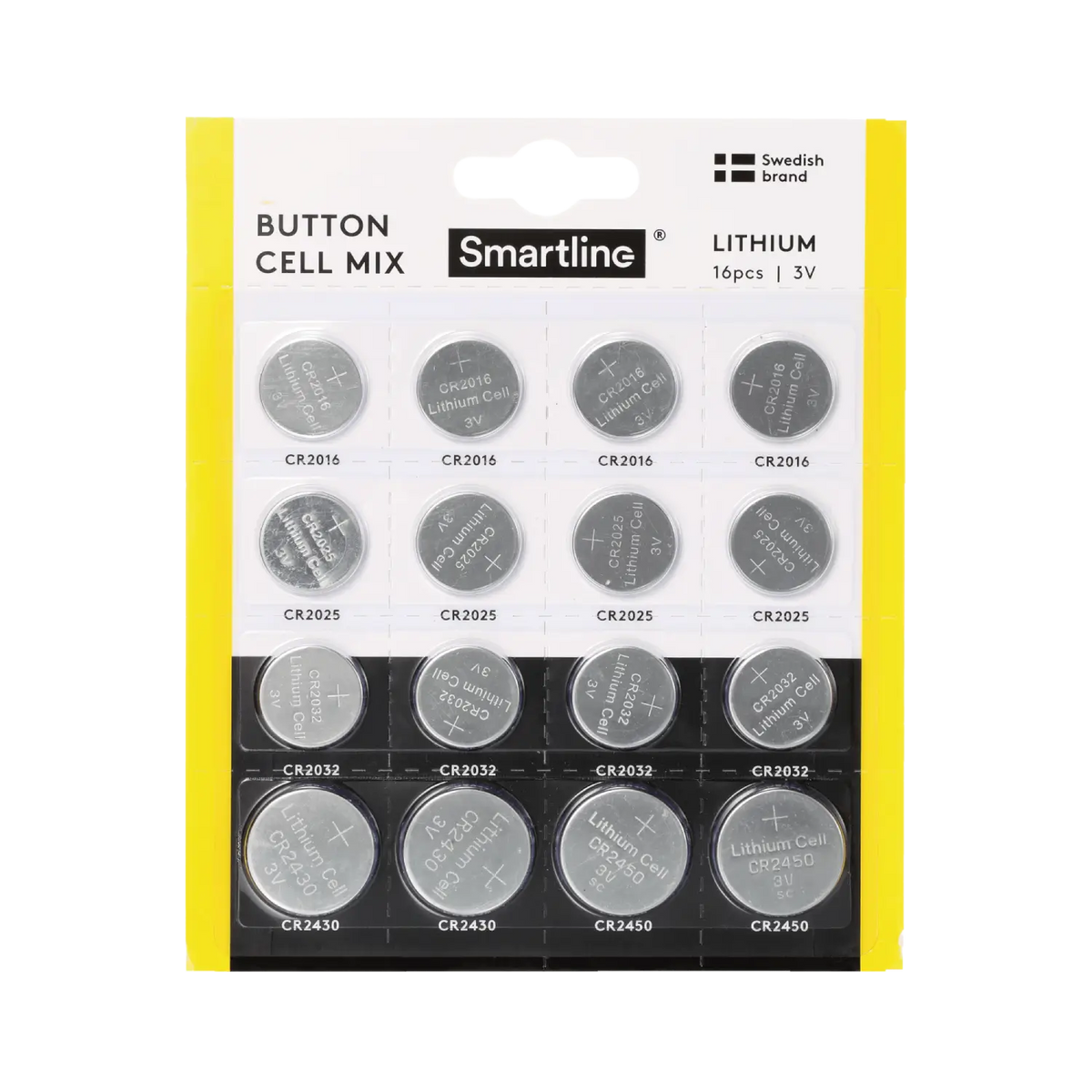 Litiumbatterier Mix (16-PACK)